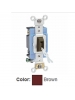 Leviton 1204-2L - 15 Amp - 120/277 Volt - Toggle Locking 4-Way AC Quiet Switch - Brown